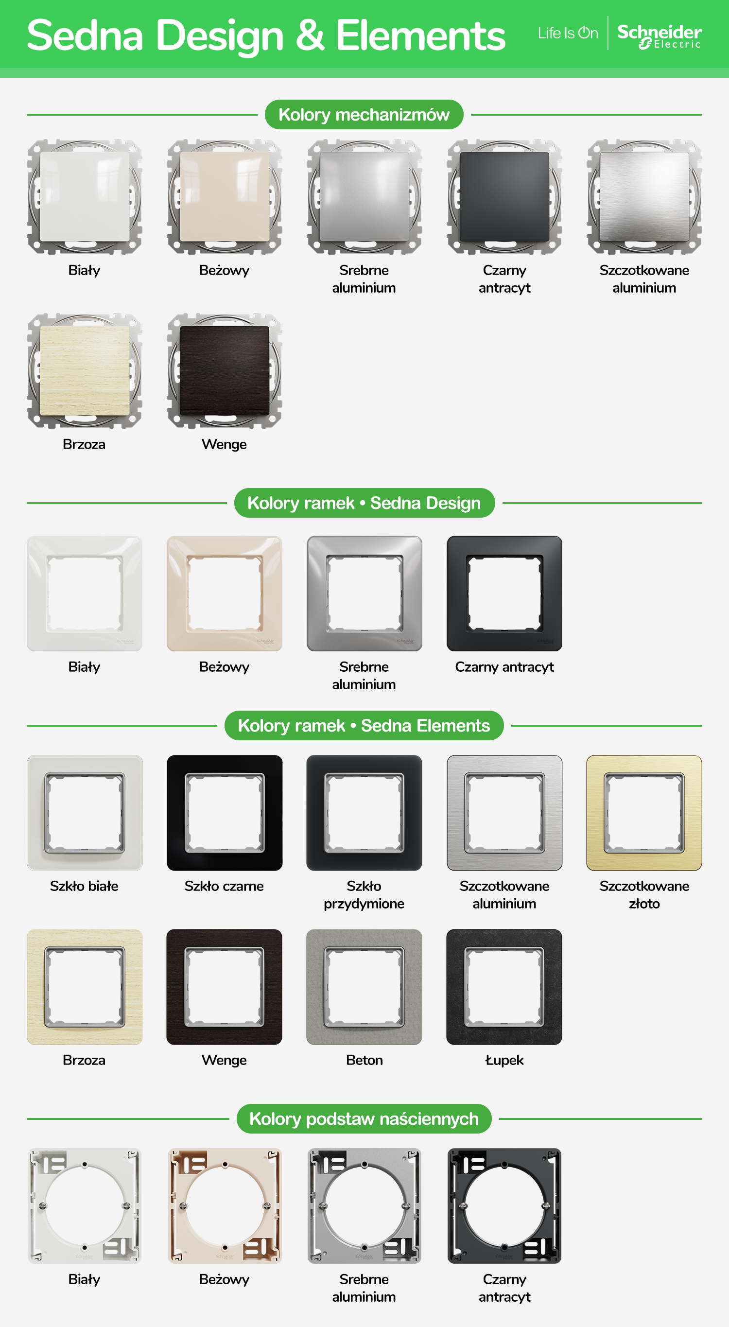 Sedna Design & Elements Kolory