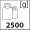 waga 2500g