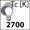skorelowana temperatura barwowa Tc= 2700[K]