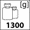 waga 1300g